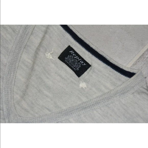 Replay 🍂Man V Neck light Sweater🌾 - Picture 2 of 5